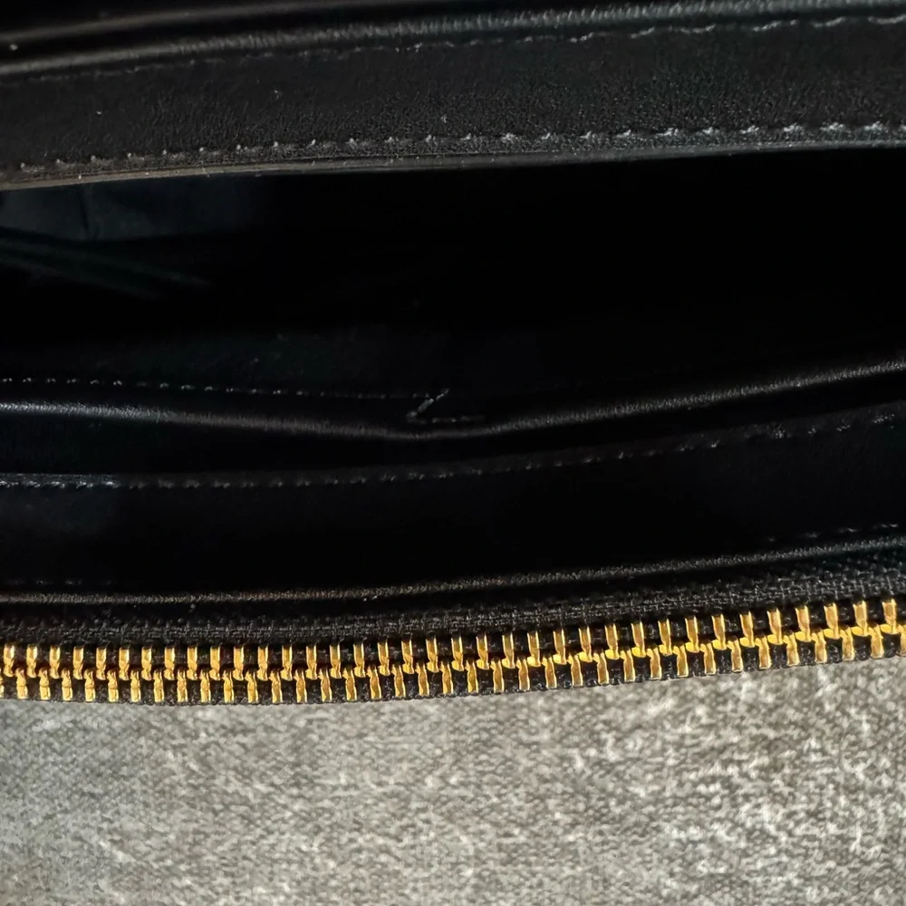 Calvin Klein Black Crossbody Bag with Gold Accents - Picture 7 of 9